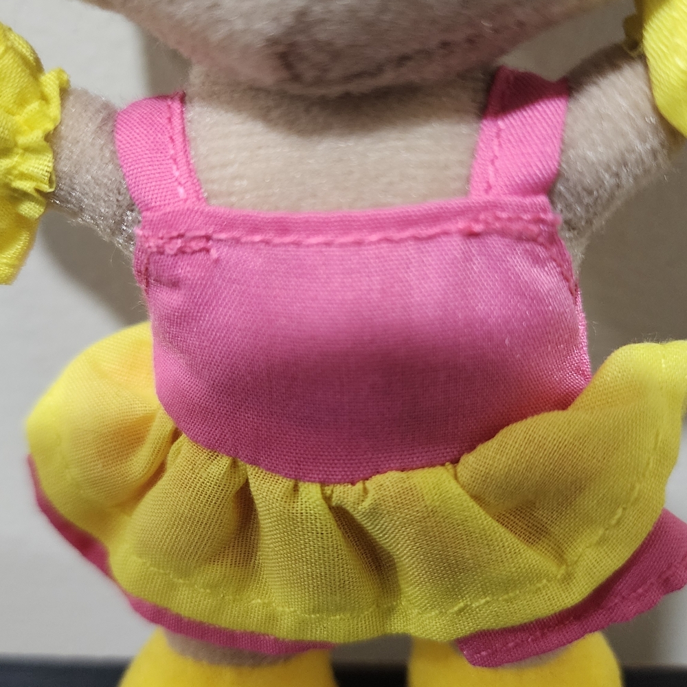100 PACKS | 6 Inch Charming Pink and Yellow Stuffed Doll - Picture 6 of 13
